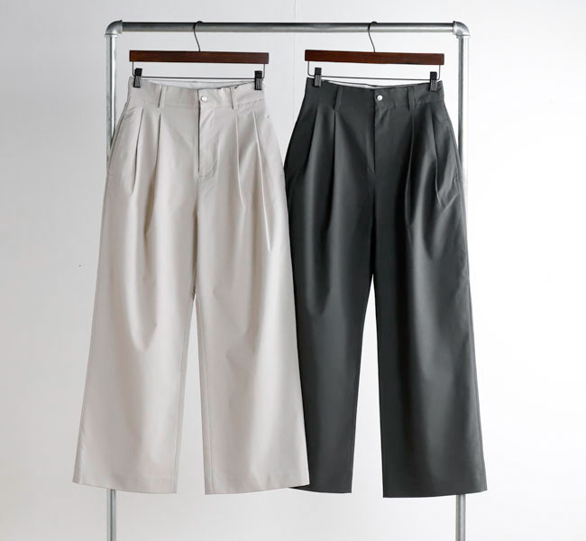 NANGA ナンガ NA26S1DO48 ウェザーストレッチ タックパンツ（ウィメンズ）