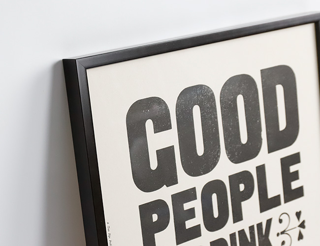 額縁 A TWO PIPE PROBLEM LETTERPRESS A TWO PIPE PROBLEM LETTERPRESS /GO FOR COFFEE Sサイズ