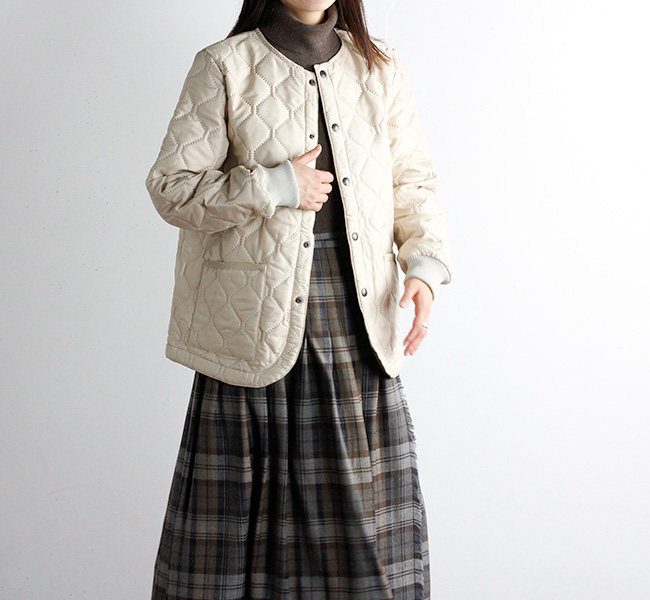 ARMEN アーメン ノーカラー ジャケット NAM2151PP NO COLLAR  JACKET WITH RIBBED CUFF