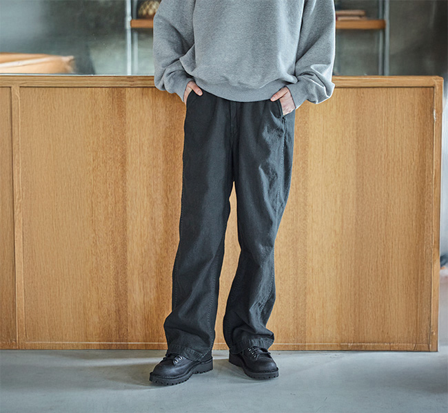 orSlow オアスロウ　ワイドパンツ　ブラック orSlow オアスロウ 01-1021-61 WIDE FIT NEW YORKER ワイド