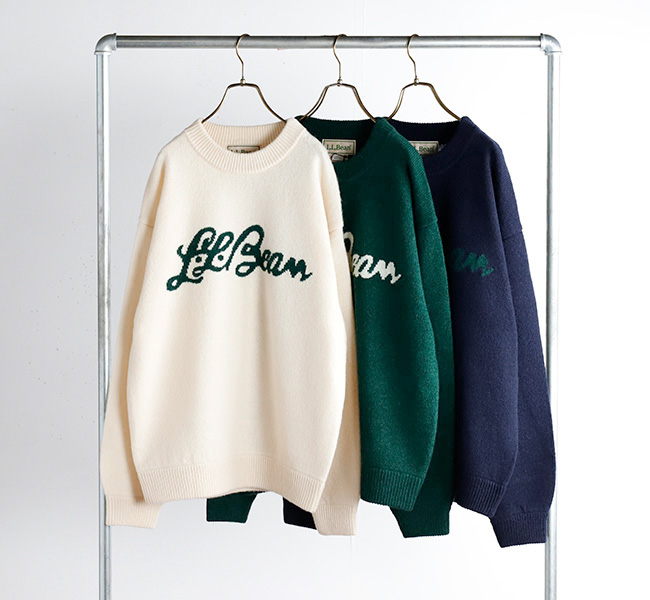 SALE40%OFF L.L.BEAN JAPAN EDITION エルエルビーン ジャパンエディション Woolwich Sweater Script Logo ウールウィッチ セーター スクリプト ロゴ 3575-4043