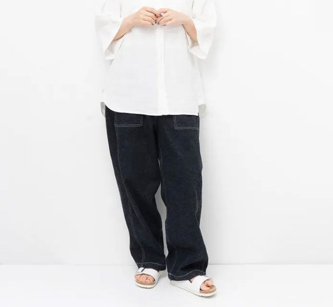 【Ordinary fits】ジェームスパンツ　ブラックデニム　サイズ0 Ordinary fits】ジェームスパンツ ブラックデニム サイズ0