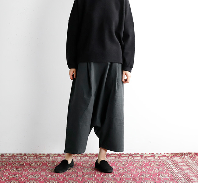 evam eva】cotton sarrouel pants エクリュ evam eva エヴァムエヴァ