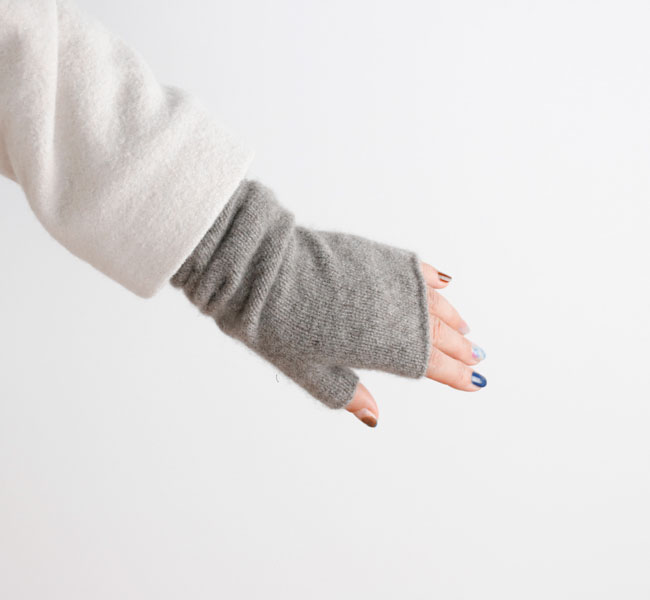 【未使用品】evam eva カシミアアームウォーマー evam eva エヴァムエヴァ カシミヤアームウォーマー cashmere