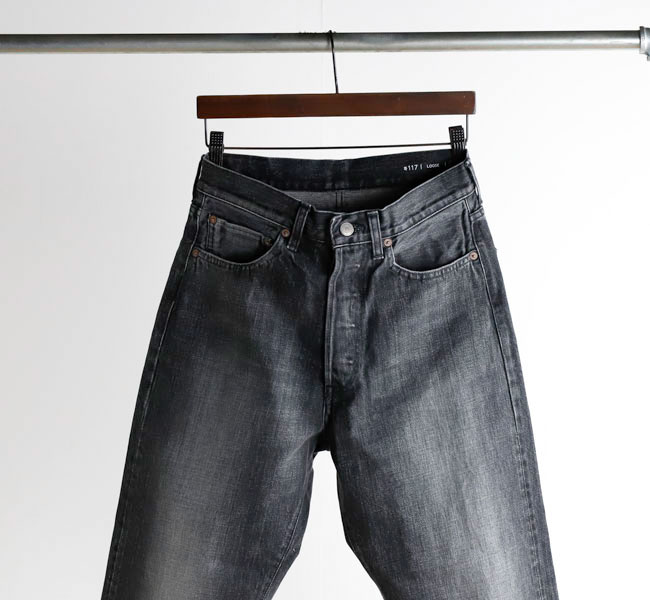 ordinary fits ブラックデニム ordinary fits オーディナリーフィッツ117 TYPE LOOSE BLACK