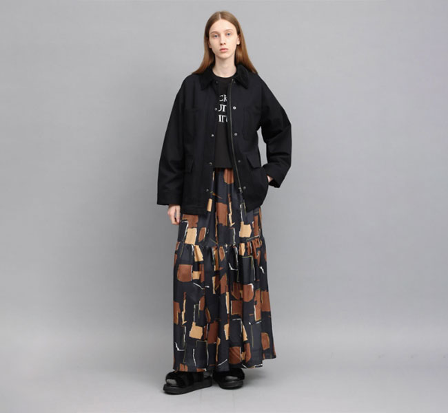 SACRA サクラ 126517123 ジオメトリック ペインティング スカート GEOMETRIC PAINTING SKIRT
