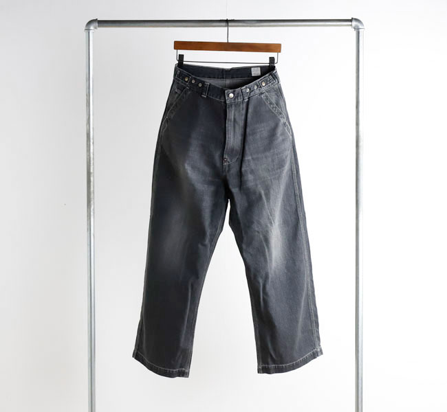 ordinary fits オーディナリーフィッツ BELL PANTS USED BLACK