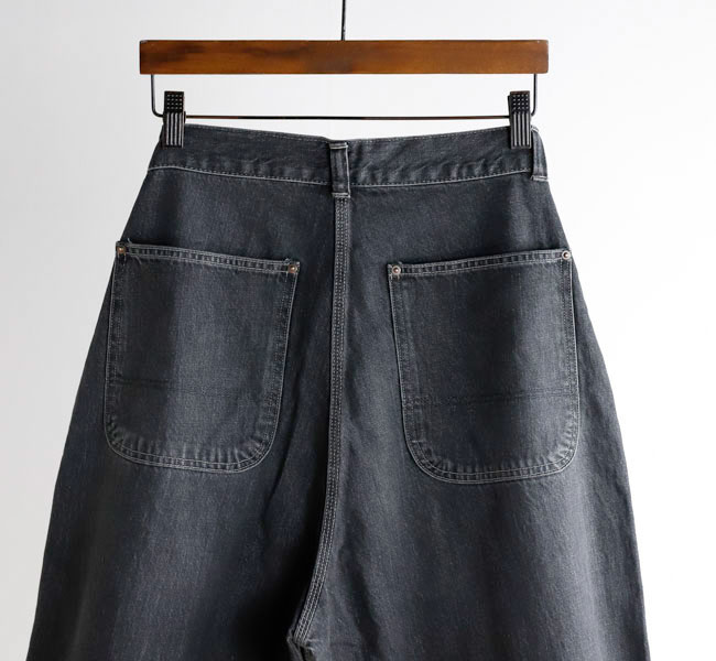 ordinary fits オーディナリーフィッツ BELL PANTS USED BLACK