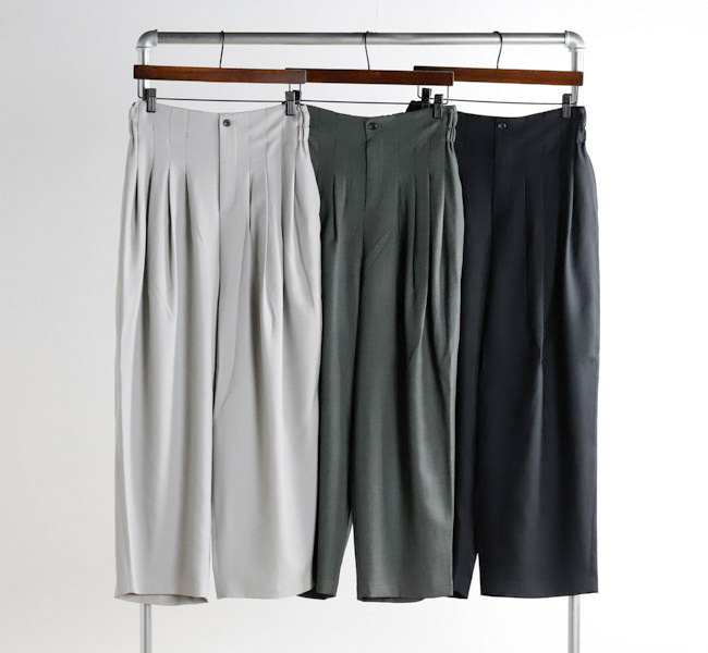 mizuiro ind ミズイロインド 3-260077 ハイウエストタックパンツ