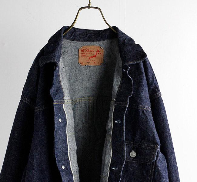 orslow オアスロウ TYPE1 PLEATED FRONT BLOUSE ONE WASH デニム