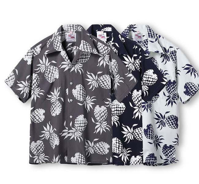 DUKE KAHANAMOKU SPECIAL EDITION “DUKE'S PINEAPPLE” (SHORT SLEEVE)   Lot No. DK36201 ハワイアンシャツ アロハシャツ デュークス・パイナップル 半袖