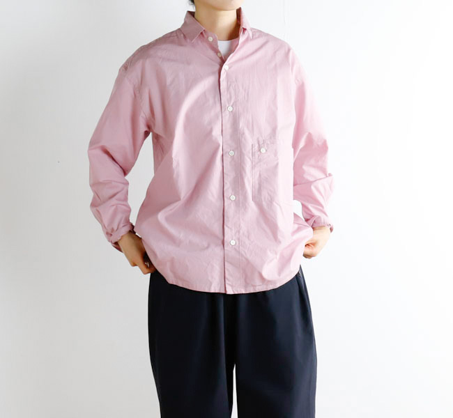 SALE30%OFFnisica ニシカ レギュラーカラーシャツ 長袖  無地 NIS-1343