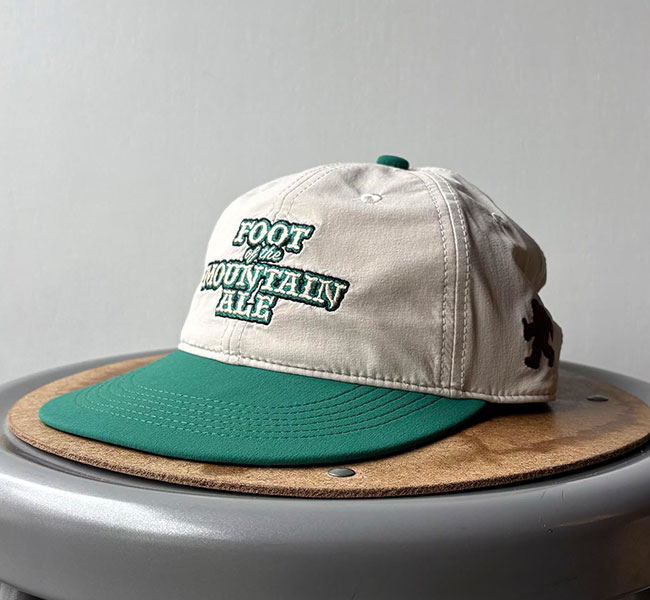 6/13 10時 販売開始 TACOMA FUJI RECORDS タコマフジレコード FOOT OF THE MOUNTAIN ALE  LOGO CAP designed by Jerry UKAI キャップ (NATURAL x GREEN)