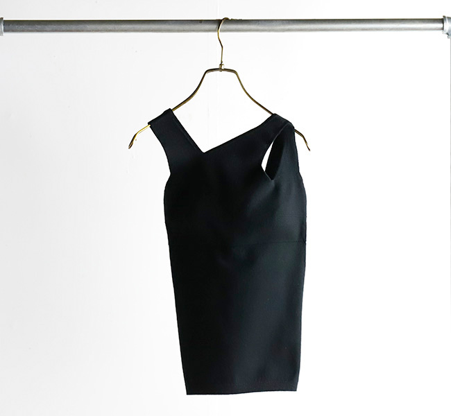 SALE30%OFF//unfil アンフィル stretch organic cotton sleeveless top アシンメトリー ニットタンク WFSP-UW138 unfil アンフィル stretch organic cotton sleeveless top