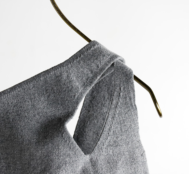 unfil アンフィル stretch organic cotton sleeveless top