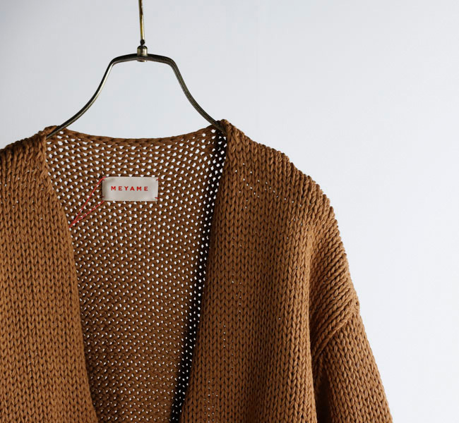 【未使用品】MEYAME LONG SLIT KNIT MEY-2012 MEYAME メヤメ LONG SLIT KNIT ロングスリットニット MEY-2012