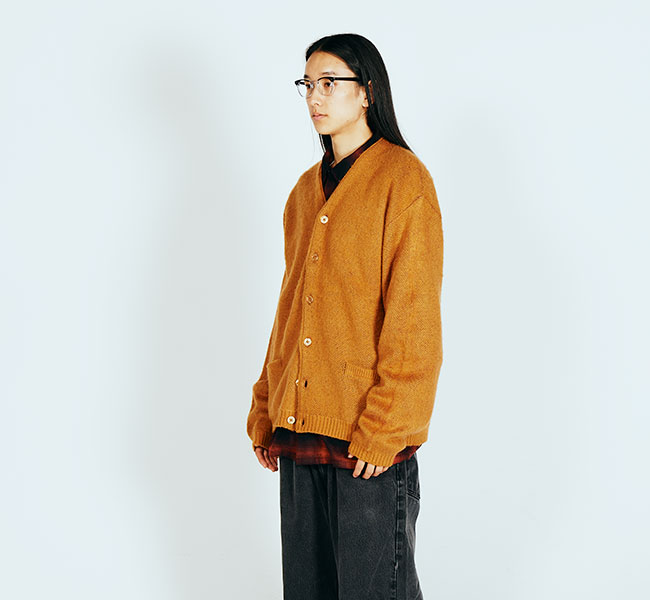 TOWN CRAFT タウンクラフト SHAGGY COLOR CARDIGAN シャギー