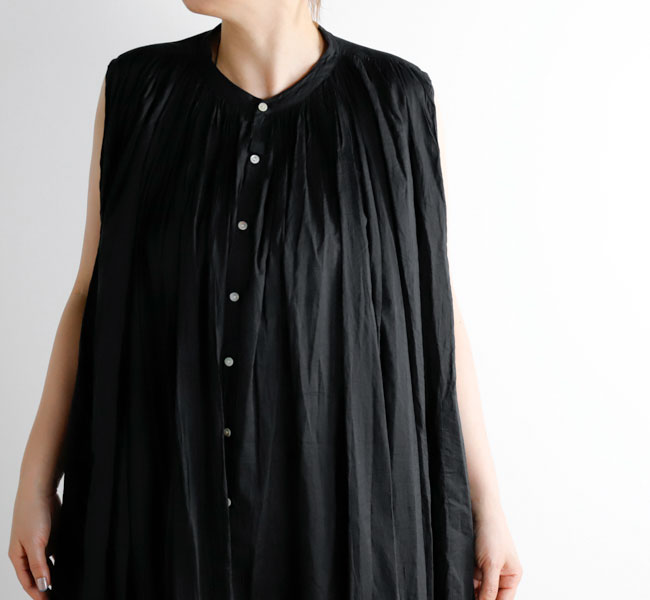 Veritecoeur ヴェリテクール ST-098L スリーブレスギャザーブラウス Long