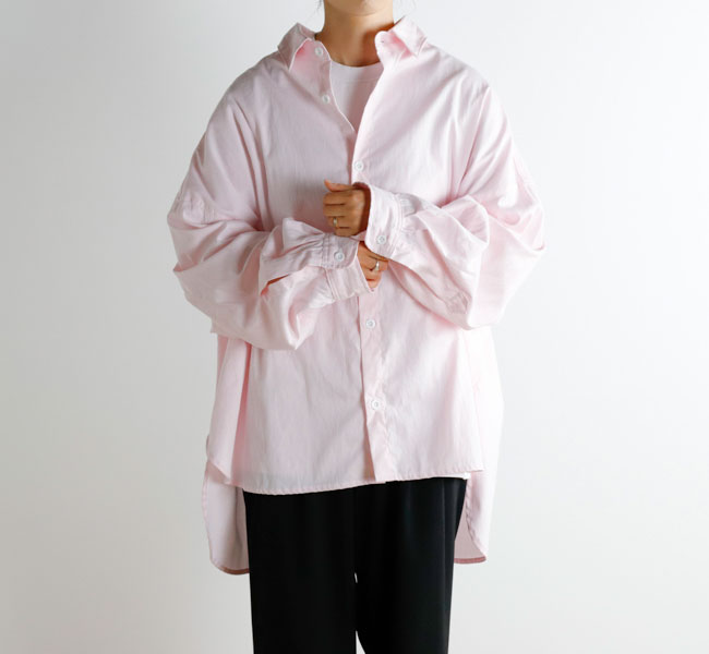 【値下げ】Yarmo 23SS オーバーサイズシャツ YAR-23SS S19 (EC) Yarmo ヤーモ New Oversized Shirt_Cordlane オーバーサイズ