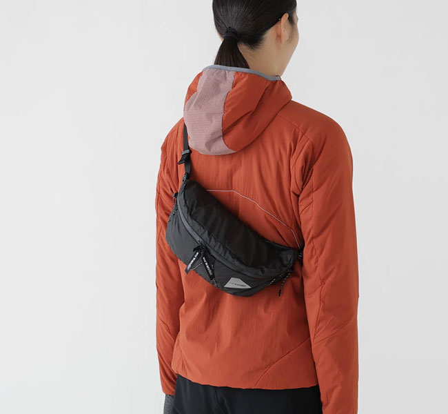 and wander アンドワンダー sil waist bag ウエストバッグ 5745975214