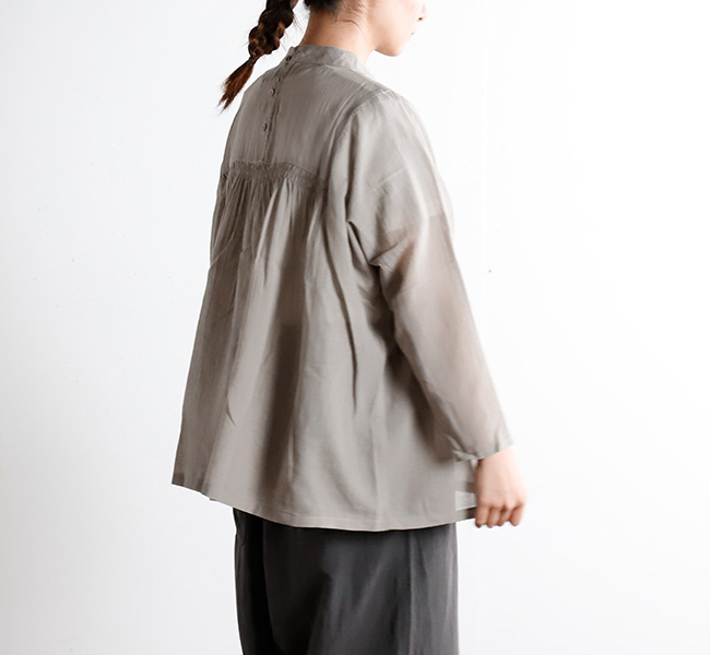 evam eva エヴァムエヴァ シャーリング　プルオーバー shirring pullover E231T095 エヴァムエヴァ プルオーバー evam eva シャーリング プル