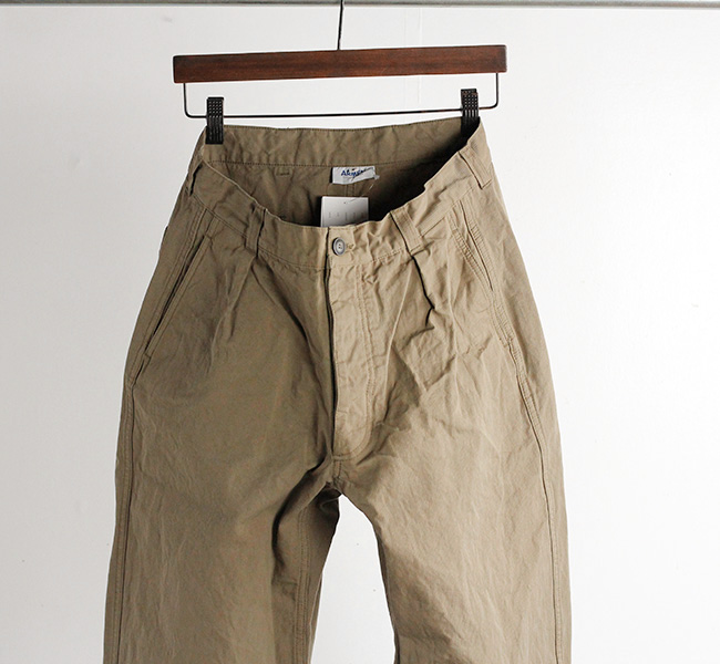 ARMEN アーメン　ワンタックワークパンツ　リネン ARMEN アーメン ワンタックパンツ NAM1203KCL COTTON LINEN ONE