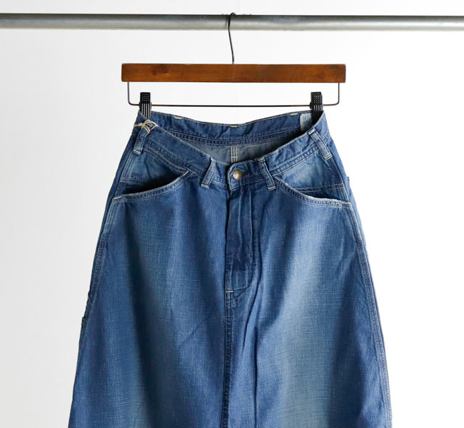 値下げ　orSlow / 30's ペインター ロング デニム スカート orSlow 【30%OFF】オアスロウ or slow 30s ペインター ロング