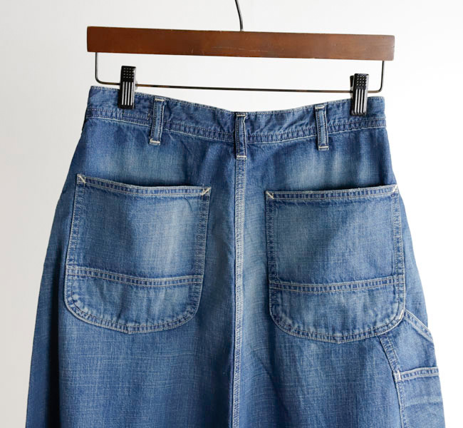 orslow オアスロウ 30's PAINTER LONG DENIM SKIRT USED 30's