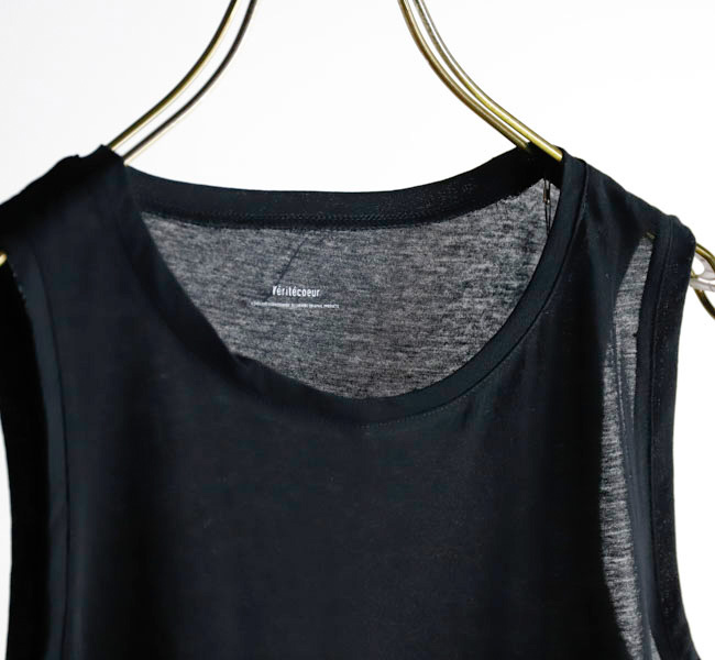 Veritecoeur ヴェリテクール VCC-505 強撚天竺 INNER TANK TOP