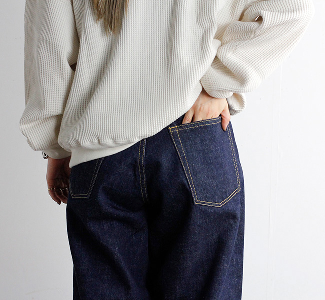 サンカ バルーンフィットデニム Sanca（サンカ） デニムパンツ メンズ ゆったり BLACK DENIM 5P