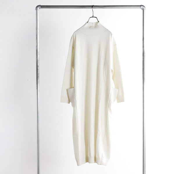 evam eva エヴァムエヴァ E253K203 ウールタートルネック ワンピース