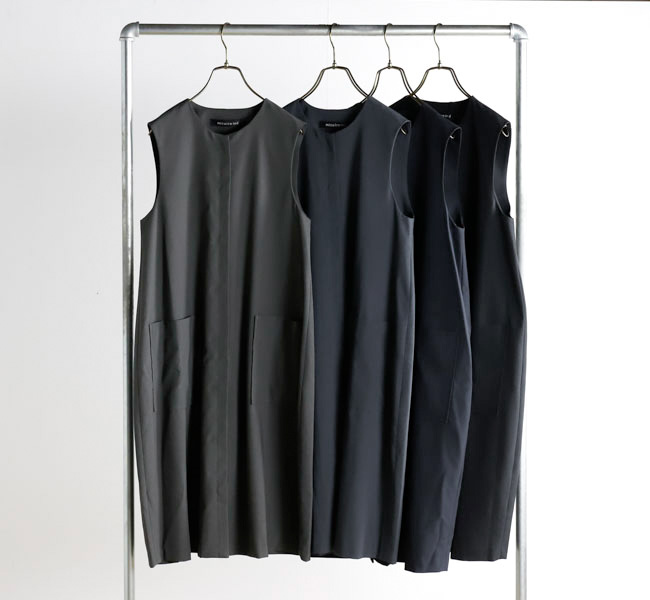 美品　ミズイロインド mizuiroind フロントフライコクーンジレ mizuiro ind フロントフライコクーンジレ（ベスト）｜mizuiroind
