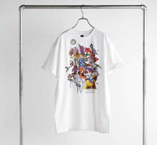 LIBERTY GRAPHICS リバティーグラフィックス 808 Wildflower Pollinator アートシルクプリントTシャツ