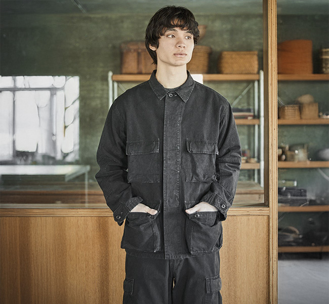 orSlow オアスロウ 羽織 ジャケット ブラック サイズ3 orslow オアスロウ STONE BLACK B.D.U JACKET ジャケット