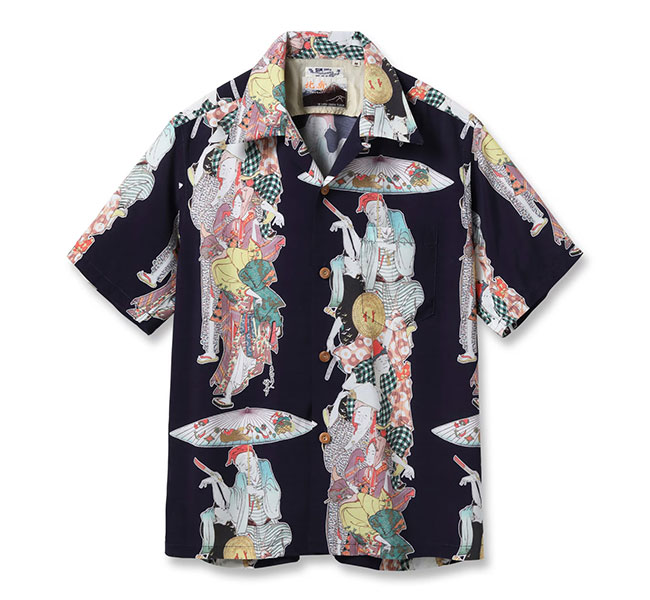 SUN SURF サンサーフ Lot No. SS39655 / SUN SURF × 葛飾北斎 SPECIAL EDITION “踊り”   ハワイアンシャツ アロハシャツ 半袖