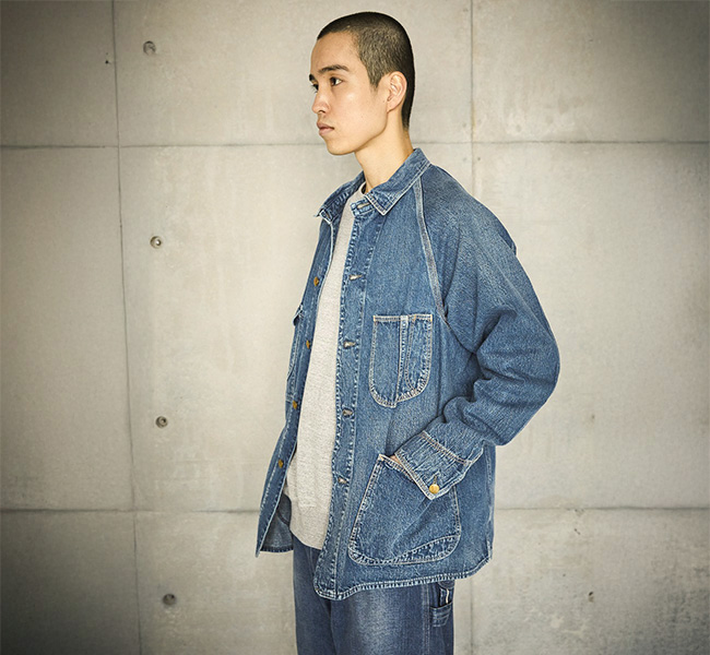値下げ！オアスロウ orslow 50's カバーオール ビンテージ　デニム orslow オアスロウ 50's DENIM COVER ALL USED デニム