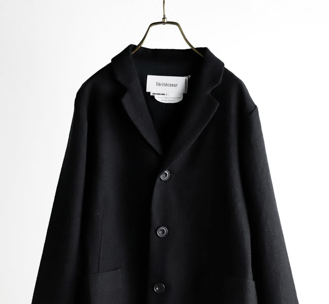 美品Véritécoeur ヴェリテクール ウール混 ジャケット 黒 ゆったり 楽天市場】Veritecoeur ヴェリテクール（コート・ジャケット