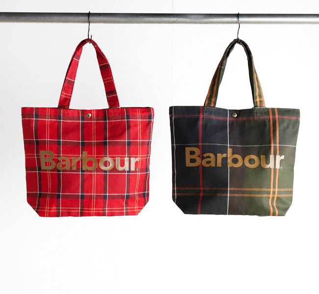 Barbour バブアー UBA0764 Telfield ミニ タータンロゴトートバッグ