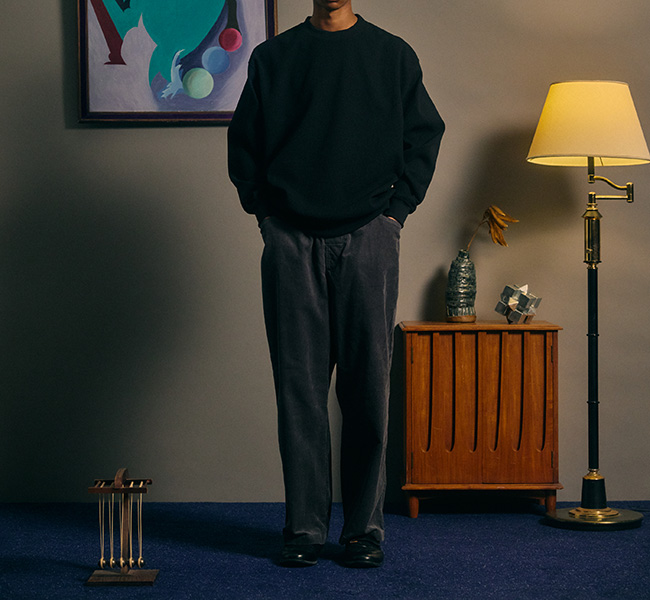 コンフォータブルリーズン STRAIGHT CORDS SLACKS BROWN COMFORTABLE