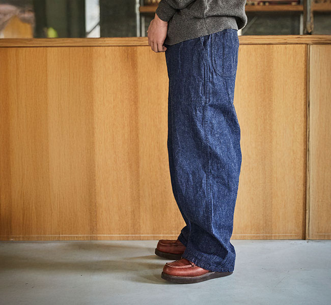 orslow オアスロウ 01-V5130-81 WIDE FIT US NAVY DENIM UTILITY PANTS