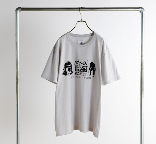 新品未使用 tacomafuji タコマフジ bigfoot NANGA×TACOMA FUJI RECORDS BIGFOOT SURVEY PROJECT LOGO TEE