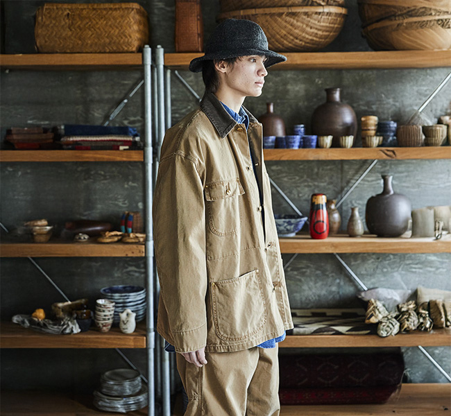 orslow オアスロウ 01-6034-76S RELAX FIT OXFORD COVERALL ARMYGREENN
