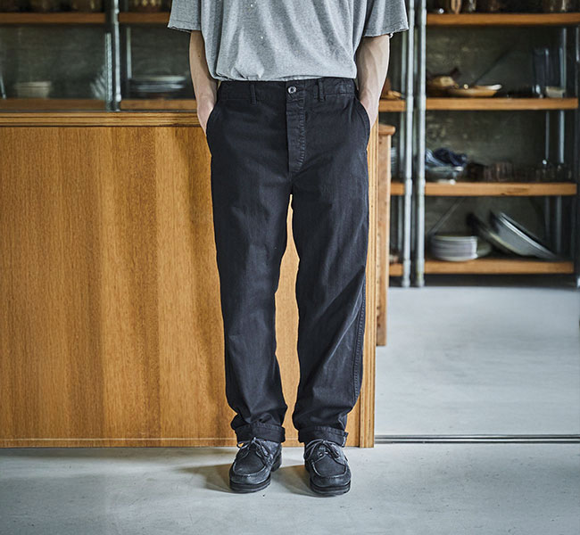 or slow（オアスロウ）フレンチワークパンツ フレンチワークパンツ。オアスロウの超名作です。 | andPheb