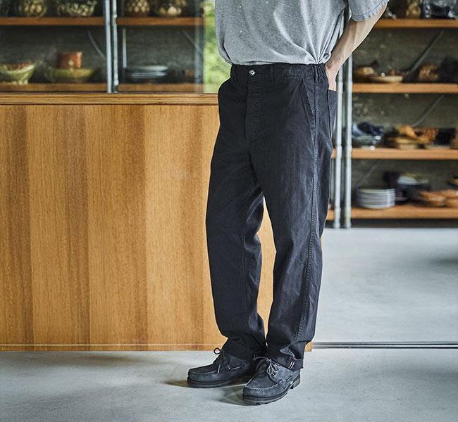 orSlow オアスロウ フレンチワークパンツ ミリタリーパンツ ブラックXS orSlow オアスロウ フレンチワークパンツ ミリタリーパンツ