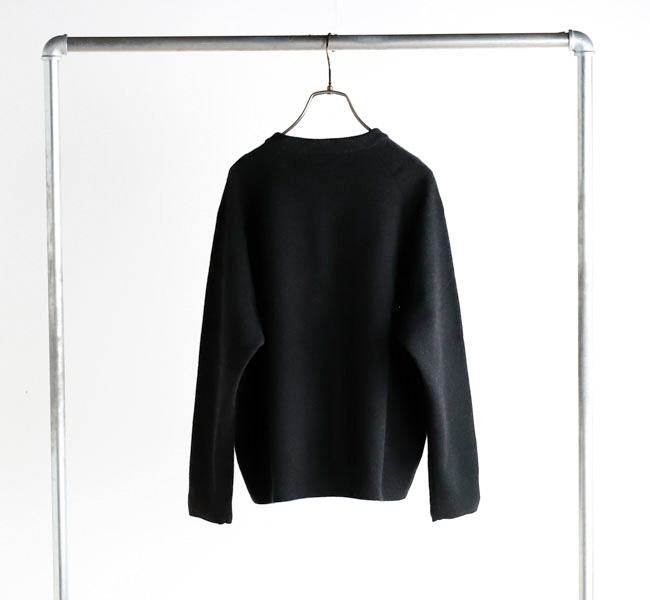 evam eva エヴァムエヴァ E253K176 プレスウール ラグランプルオーバー