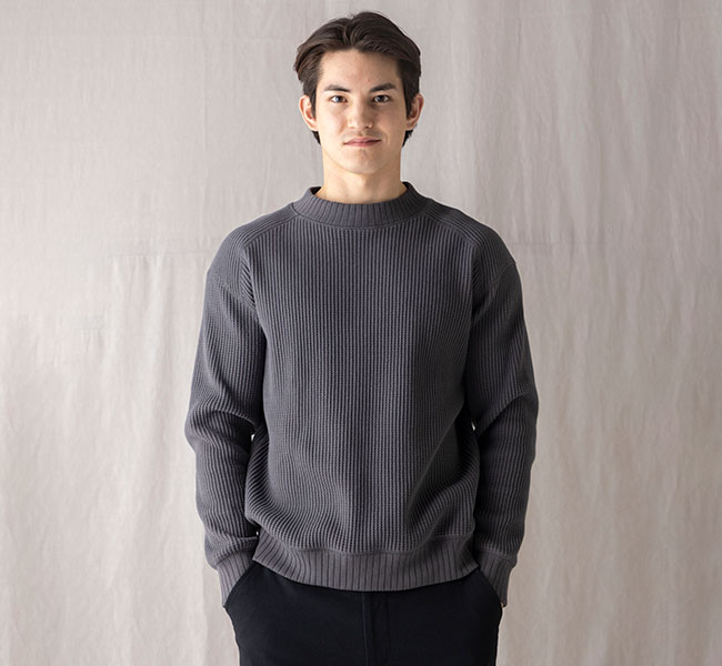 Jackman ジャックマン JM7607 ワッフルミッドネック Waffle Midneck