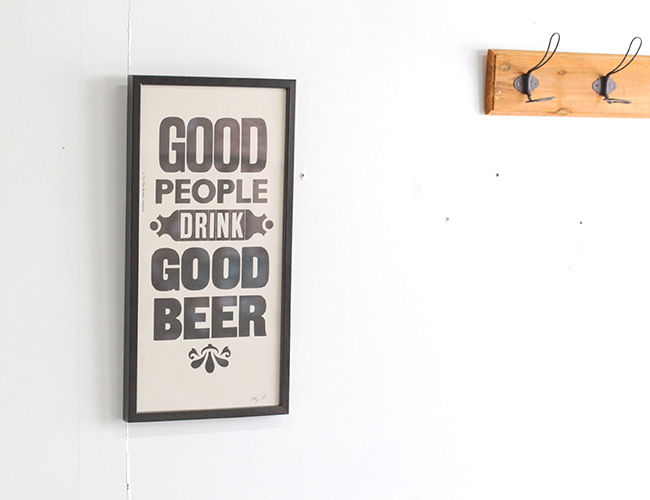 A TWO PIPE PROBLEM LETTERPRESS “GOOD PEOPLE DRINK GOOD BEER