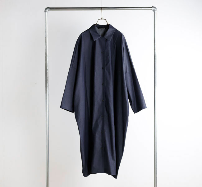 mizuiro ind ミズイロインド 1-250083 デニムワイドシャツワンピース