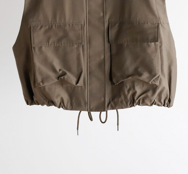 SALE30%OFF //SACRA サクラ CO/PE TUMBLER FINISH GILET クロップドジレ 125108061 CO/PE TUMBLER FINISH GILET | VEST | SACRA（サクラ
