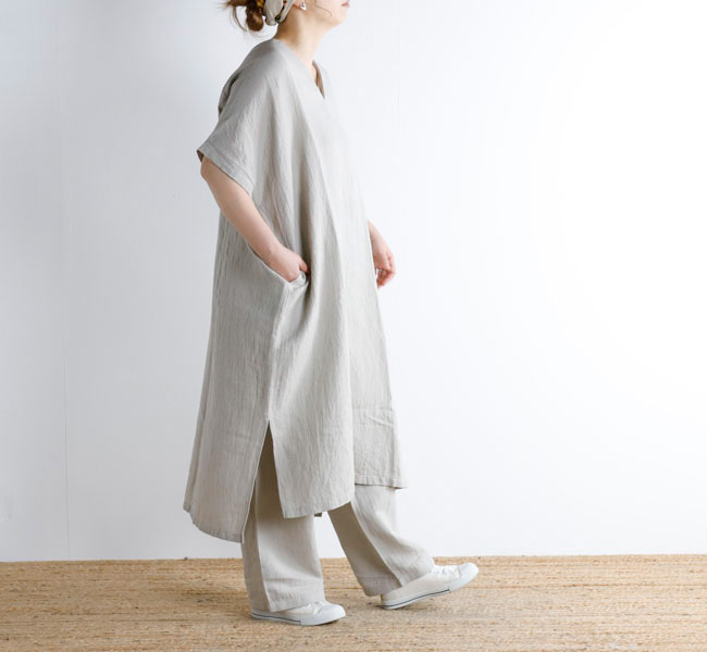 2024✨ evam eva vie　コットンシルクポンチョ　F　グレー evam eva エヴァムエヴァ コットン シルク ギャザー ポンチョ